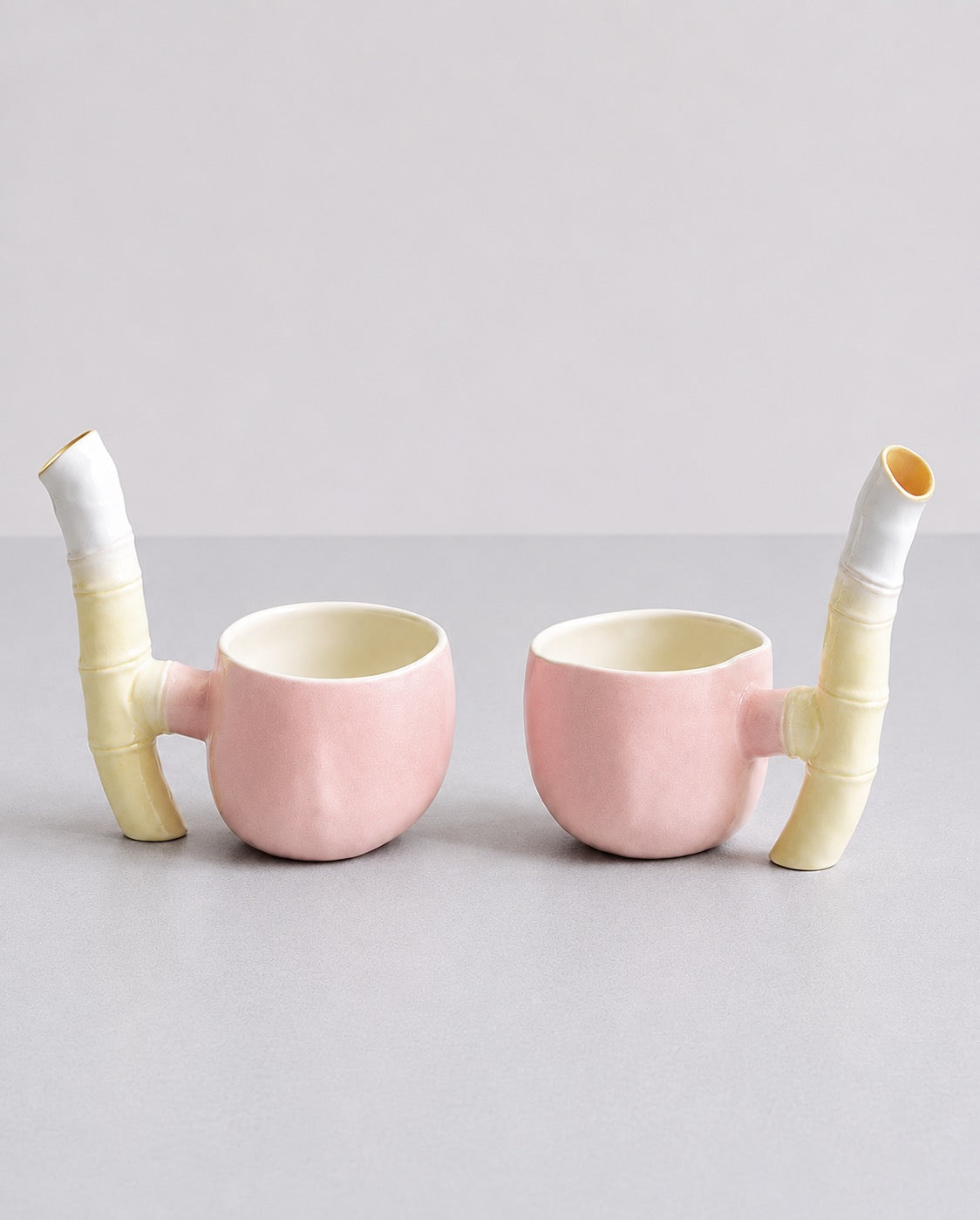 1981 Lynne Turner Slip-Cast Porcelain Flask with Cups, Signed & Dated