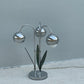 1960s Chrome Waterfall Table Lamp Attributed to Robert Sonneman