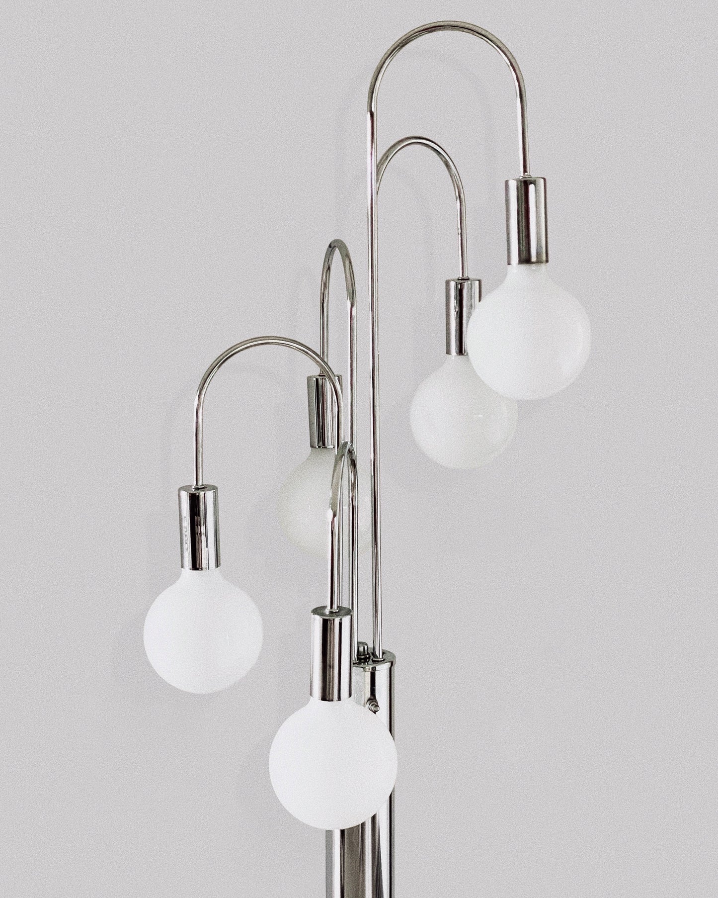 1970s Robert Sonneman Chrome Waterfall Lamp
