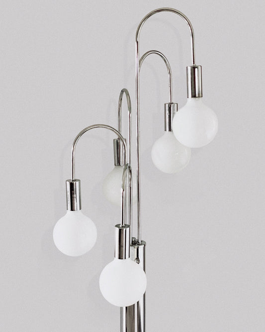 1970s Robert Sonneman Chrome Waterfall Lamp