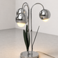 **Shipping Listing** 1960s Chrome Waterfall Table Lamp Attributed to Robert Sonneman
