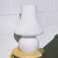 XL 1960s Milky White Swirled Murano Glass Lamp by Vetro Artistico