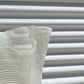 Wavy Latticino Murano Style Vase