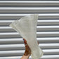 Wavy Latticino Murano Style Vase
