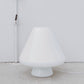 XL 1960s RES Murano Mushroom Lamp in White