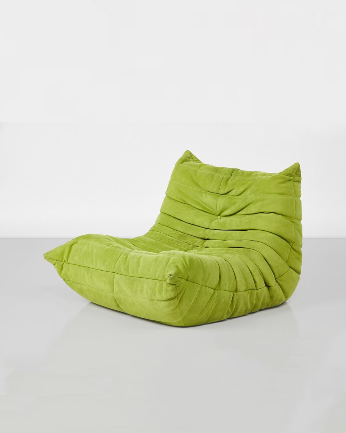 1970s Lime Green Togo Fireside Chair by Michel Ducaroy for Ligne Roset